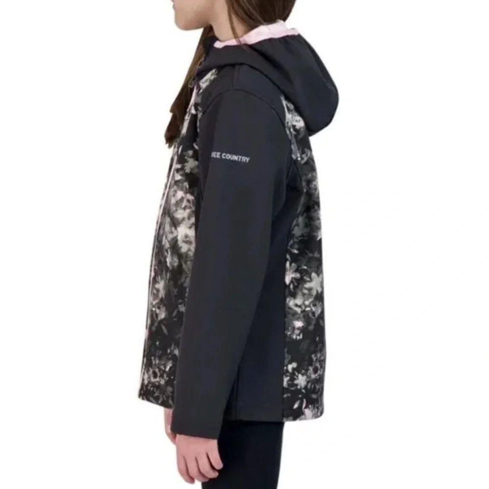 Free Country| Super Softshell Wind/Water Resistant Lightweight Floral Jacket
